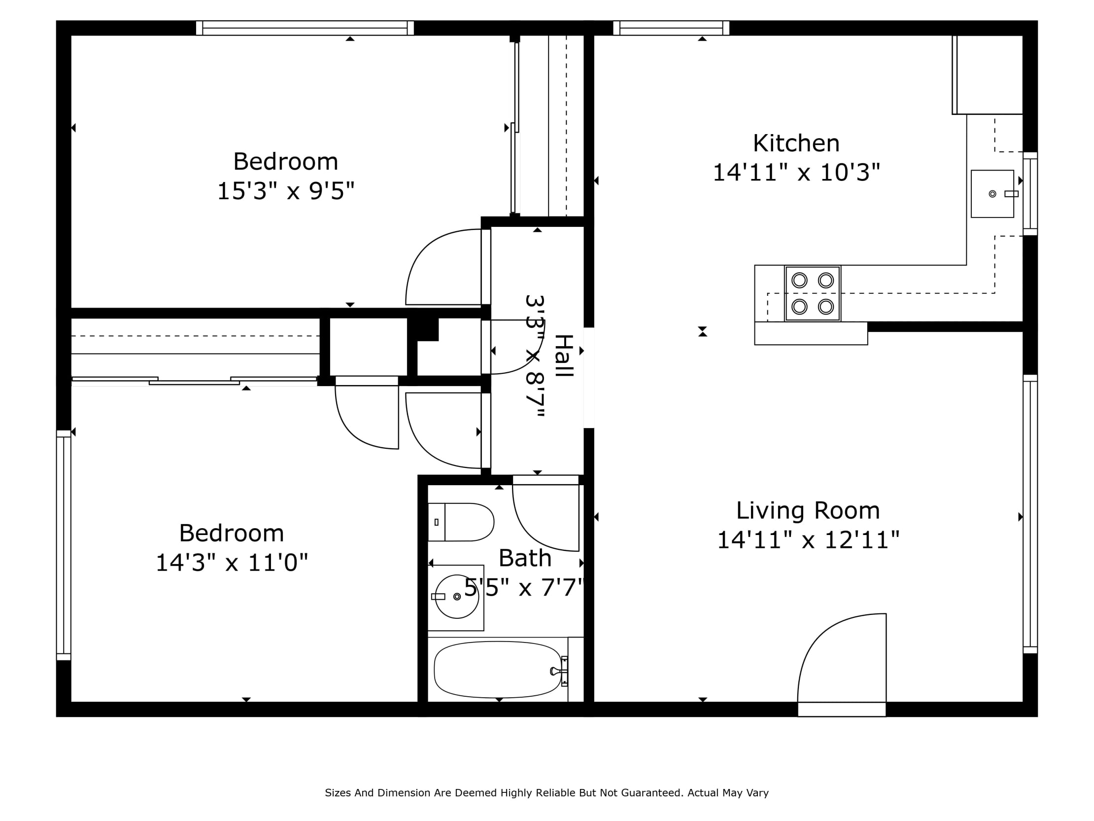 1318 Amthyst Unit G floor plan 14616 Osage Floor Plan - Unit C